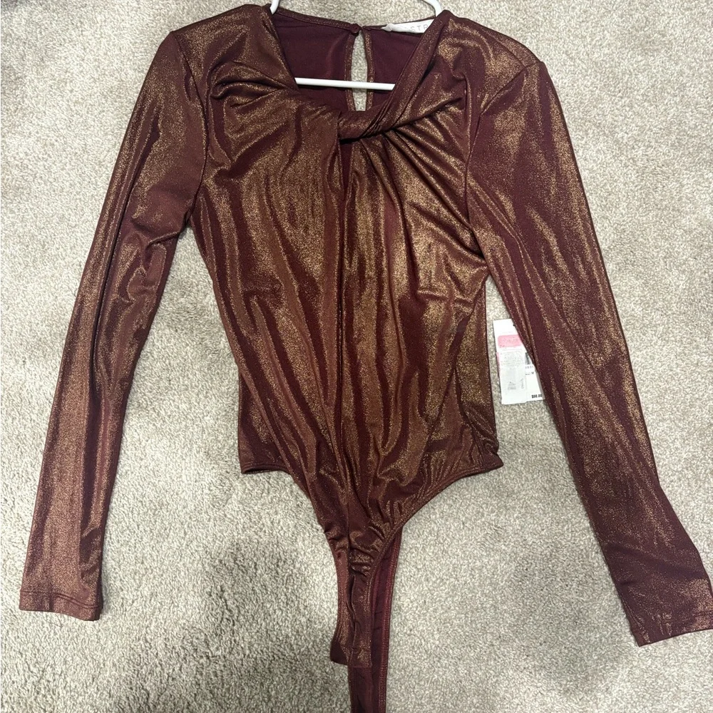 Astr Shimmering Bronze women’s Bodysuit - Picture 1 of 3